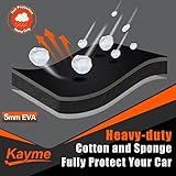 Kayme Hail Protector SUV Car Cover，Anti Hail Thickened Multi-Layered EVA Car Cover Waterproof All Weather with Wind Straps, Outdoor Hail Protection Cover, Fit SUV Jeep-Length (182 to 191 Inch)