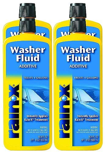 Rain-X Windshield Washer Fluid Additive - Windshield Wiper Fluid and Car Window Cleaner, The Ultimate Clarity for Your Car! - 16.9 fl. oz, 500. ml, 4 Pack