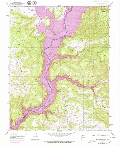 1954 Bancos Mesa, NM - New Mexico - USGS Historical Topographic Map : 44in x 55in, Large Wall Art Map