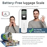 travel inspira Luggage Scale Battery-Free, Portable Handheld Digital Suitcase Scale for Travelling, 110lbs/50kg