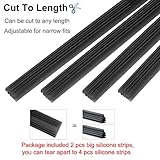 4 Pack Windshield Wiper Blades Refills, BravOne 26" Universal Rubber Frameless Windshield Wiper Blade Refills Parts Windscreen Wiper Rubber Strips for Most Car Bus Van Lorry Truck (26")…