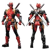 LonullyMege 7 Inch Super War-Game Series Dead Pool Action Figure with Lots of Accessories Collectible Movable Toy(1/10 Scale)