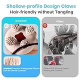 arboleaf Electric Scalp Massager Head Massager Scalp Stress Relax, 5 in 1 Kneading 128 Massage Nodes, Waterproof Hair Massage with 8 Removable Claws Cat Scratcher