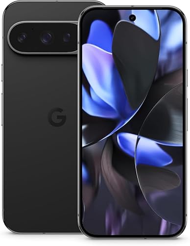 Google Pixel 9 Pro - Unlocked Android Smartphone with Gemini, Triple Rear Camera System, 24-Hour Battery, and 6.3" Super Actua Display - Obsidian - 128 GB (Renewed Premium)