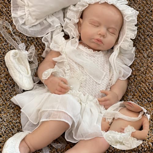 OtardDolls Reborn Baby Dolls Realistic Newborn 18 Inch Reborn Full Silicone Soft Body Real Life Washable with Clothes and Bottles
