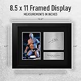 HWC Trading USL Framed Dwayne Johnson The Rock Gifts Printed Signed Autograph Picture for WWE & WWF Memorabilia Fans - US Letter Size