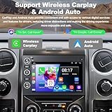 Android 12 Car Stereo for Ford F150/F250/F350 2004-2014 2G RAM+32G ROM, 7 Inch IPS Touch Screen Car Radio with Wireless Carplay/Android Auto,GPS, WiFi, Bluetooth, Mirror Link Support OBD2/DVR/DPS