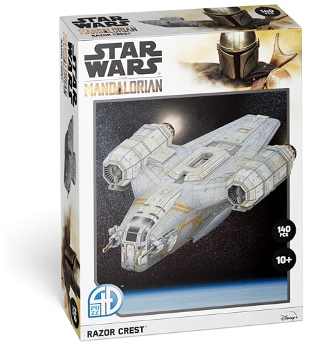 4D Cityscape Star Wars 3D Paper Model Kits (Mandalorian Razor Crest)