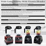 For Vitamix Blender Pitcher 64oz Low-Profile, Replacement for Vitamix 750 780 5200 5000 6300 Vm0101 7500 vm0102 vm0103 Vm0109 vm0197 E310 E320 Classic/Explorian/Commercial series etc Container Cup Jar