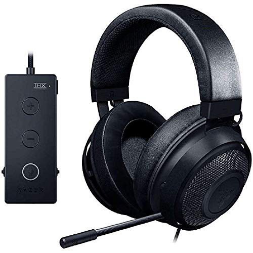 Razer Kraken Tournament Edition THX 7.1 Surround Sound Gaming Headset: Retractable Noise Cancelling Mic - USB DAC - for PC, PS4, PS5, Nintendo Switch, Xbox One, Xbox Series X & S, Mobile – Black