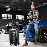 Schumacher Electric Wheeled Battery Charger and Jump Starter, SC1445, 2-in1 - Manual Timer-Controlled, 250 Cranking Amps, 6 Volt and 12 Volt for Car, SUV, Truck, and Marine Batteries