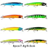 Fishing Lures Tackle Kits Hard Baits Minnow Pencil VIB Crankbaits Topwater Floating Lures Assorted Fishing Tackle Sets (007-43pcs)