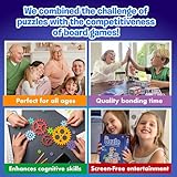 The Uzzle 3.0 Board Game, Family Board Games for Children & Adults, Block Puzzle Games for Ages 4+