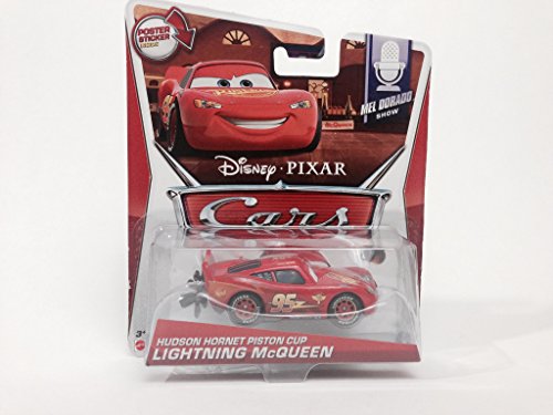 Disney Pixar Cars Mel Dorado Show Lightning Mcqueen Hudson Hornet Piston Cup #1/9 Poster Sticker Inside Card