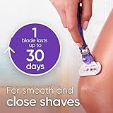 Gillette Venus Extra Smooth Swirl Razors for Women, 1 Venus Razor, 4 Razor Blade Refills, Flexiball Handle for a Close, Smooth Shave