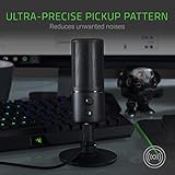 Razer Seiren X USB Streaming Microphone: Professional Grade - Built-in Shock Mount - Supercardiod Pick-Up Pattern - Anodized Aluminum - Classic Black