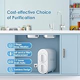 Waterdrop G2 Reverse Osmosis System, 7 Stage Tankless RO Water Filter System, Under Sink Water Filtration System, 400 GPD, 1:1 Pure to Drain, Reduces TDS, FCC Listed, USA Tech, WD-G2-W