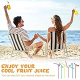 Nuenen 600 Pack Drink Pouches with Straws Plastic Juice Pouches for Adults Disposable Drink Bags Stand up Zipper Drinking Pouches for Smoothie Juice Coffee Tea Birthday Party(Classic)