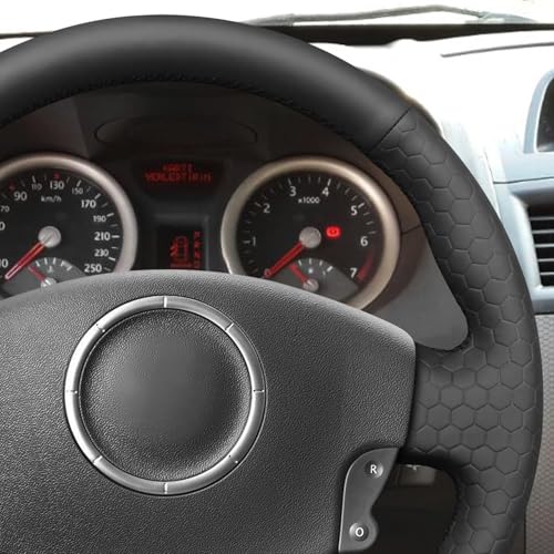 MEWANT DIY Stitching Renault Megane 2 Steering Wheel Cover Wrap for Renault Megane 2 2002-2009 / Kangoo (ZE) 2008-2013 / Scenic 2 2003-2009 / Grand Scenic 2004-2009