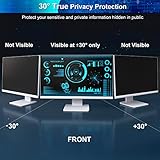 [2 Pack] Computer Privacy Screen 27 Inch for 16:9 Widescreen Monitor, Removable Eye Protection Anti Glare Blue Light Filter, Anti Scratch Computer Monitor Privacy Shield 27 In