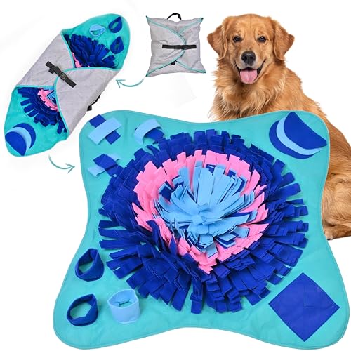 PET ARENA Snuffle Mat for Dogs Large Breed, Cats - 25" x 25’’ Enrichment Toys for Large Snuffle Mat Dogs Encourages Natural Foraging Skills and Stress Relief for Small/Medium/Large Dogs