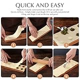 Hand-carved Ravioli Mold Wooden Ravioli Maker Mould Ravioli Tray Haoideo Handmade Wood Ravioli board Pasta Pierogi Press Tools Dumplings Mold Potsticker Meat Pie Pelmeni Maker