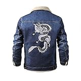 Large Dragon Embroidered Applique Iron On Sew On Patch 13.4''Suitable for DIY Jeans, Jackets, Clothing, Bags（Bailong）