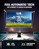 [Auto Focus/4K Support] Projector with WiFi 6 and Bluetooth 5.2, 600ANSI Native 1080P Outdoor Movie Projector, WiMiUS P62 Auto 6D Keystone & 50% Zoom, Smart Home Projector for iOS/Android/TV Stick