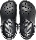 Crocs Unisex-Adult Classic Clog, Clogs for Women and Men, Black, 8 Women/6 Men