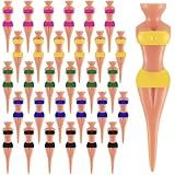 Skylety 30 Pieces Golf Tees for Lady, 76 Mm/ 3 Inch Plastic Golf Tees, Home Women Golf Tees for Golf Training Accessories Uncle Father Present Men Gift Party