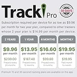 Tracki Pro GPS Tracker for Vehicles, USA made tech. Up to 7 Months Batt. Waterproof Magnetic 4G LTE Long Battery Life 2-7 Month, Unlimited Distance, Subscription Required, Multi Alerts, Hidden Tracker