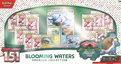 Pokemon TCG: Blooming Waters 151 Premium Collection - 12 Packs, Promos