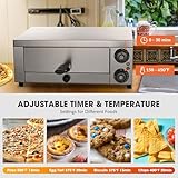 WeChef 12" Countertop Pizza Oven Indoor Electric Pizza Oven Maker 1300W Commercial Pizza Cooker Home Cafe Bakery Food Truck