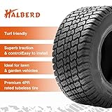 HALBERD 2 PCS 18x8.50-8 Lawn Mower Tires 4PR Turf Saver Lawn & Garden Tires for Garden Tractor Riding Mower, Tubeless