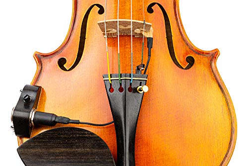 KNA VV-3V Portable Piezo Pickup for Violin and Viola – Lightweight, Easy-Install Sensor with Volume Control, Natural Acoustic Sound, No Instrument Modification, Handcrafted in Europe