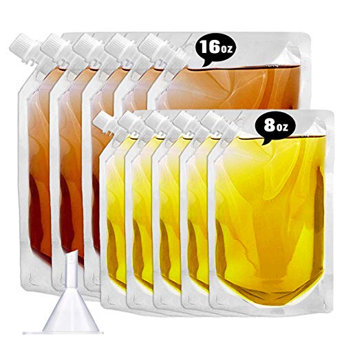 Concealable And Reusable cruise sneak flask Liquor kit,Rum Runner Alcohol Juice Travel Plastic Flasks Liquor Bags For Sneak Drink（0-5-5 Kit）
