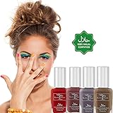 karma organic Beautiful Halal Nail Polish Set- Non-Toxic Nail Art, Vegan and Cruelty-Free Nail Paint