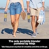 Ninja BC151NV Blast Portable Blender, Cordless, 18oz. Vessel, Personal Blender-for Shakes & Smoothies, BPA Free, Leakproof-Lid & Sip Spout, USB-C Rechargeable, Dishwasher Safe Parts, Denim Blue