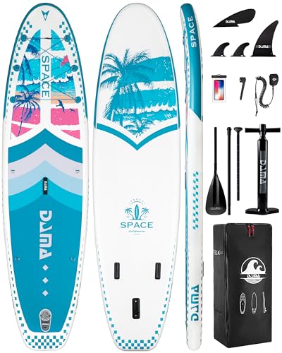 DAMA 11'*34"*6" Inflatable Paddle Board, Paddle Boards for Adults,Sup,Lightweight and Durable, Easy to Inflate, Versatile in Style, Fully Functional, Equipped w/High Grade Accessories Blue.