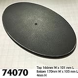 Reaper Miniatures 170mm x 105mm Oval Gaming Base (4) #74070 Accessory