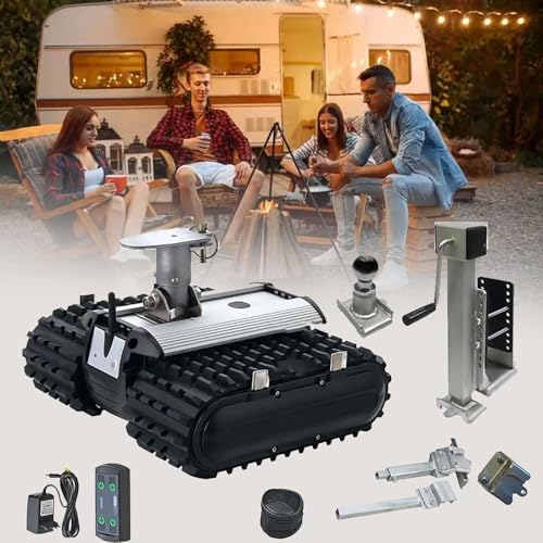 Electric Trailer Mover with Remote Control, 1500kg Load Capacity, Motorized Off-Road Camping Cart Kit - Caravan Boat Trailer Jack