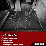 Gledring USA Custom Fit All-Weather Rubber Floor mats Compatible with Mercedes Benz S-Class W221 2007-2013, No Trimming Required, Tailored Custom Fit, Protects from Rain, Mud and Snow.