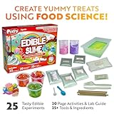 Playz Edible Slime Candy Making Science Kit for Kids Ages 8-12 Years Old - Food Science Chemistry Kid Science Kit with 25 Experiments to Make Slime Chocolates, Educational Science Kits for Boy & Girls