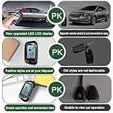 Two Way Car Alarm Security System 1600 feet Range for Car with Remote Start System APP or Remote Key Control Not for The Car with One Key Start Thanksgiving