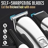 Ufree Beard Trimmer for Men, Waterproof Electric Razor for Nose, Body, Face and Mustache, Cordless Hair Clippers Shavers for Men Grooming Kit, Gifts for Men Husband Father