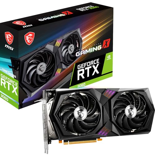 MSI Geforce RTX 3060 Gaming X, 12gb, Gddr6, 192-bit, 912-v397-019 Video Card, Model: V397-019R