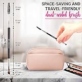 Eyebrow Brush Duo by Keshima - Premium Quality Angled Eye Brow Brush and Eyebrow Spoolie