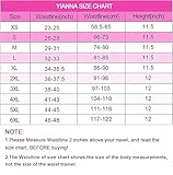 YIANNA Waist Trainer for Women Tummy Control Latex Underbust Waist Cincher Corset Sport Girdle Hourglass Body Shaper,(Black, XS)