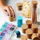 Juvale 12 Pack Size 22 Cork Stoppers for Glass Bottles, Tapered Plugs for Arts and Crafts, DIY (1.7x1.46x1.49 in)