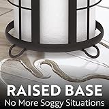 BROOKSTONE, Trending Black Toilet Paper Holder, Freestanding Bathroom Tissue Organizer, Minimalistic Storage Solution, Modern & Stylish Design [Holds MEGA Rolls]